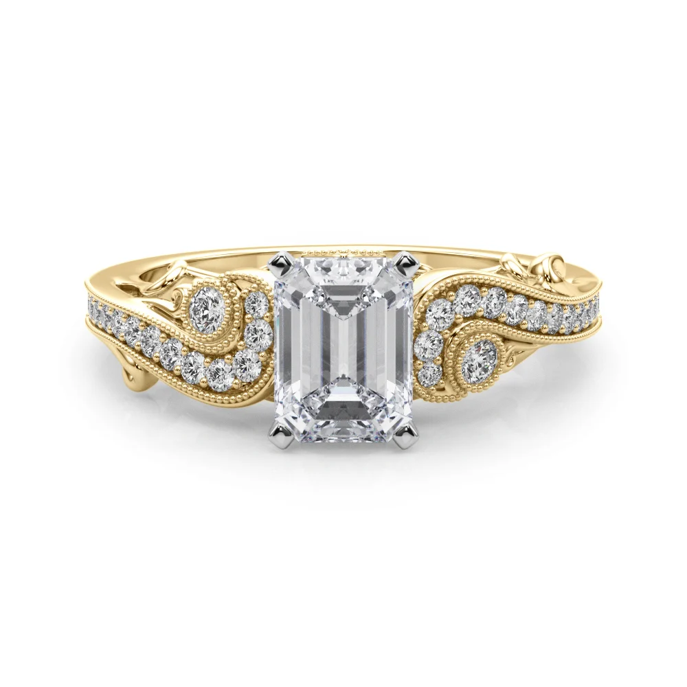 Vintage Inspired Swirling Engagement Ring - Image 19