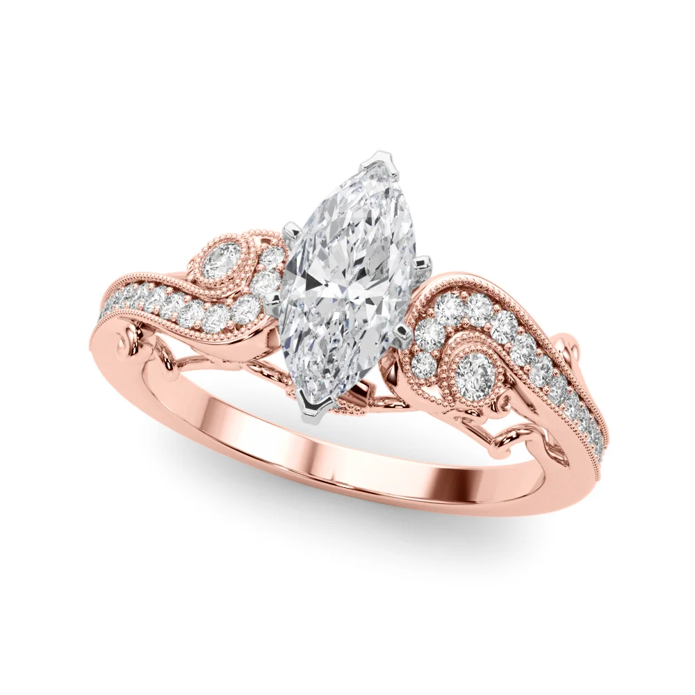 Vintage Inspired Swirling Engagement Ring - Image 93