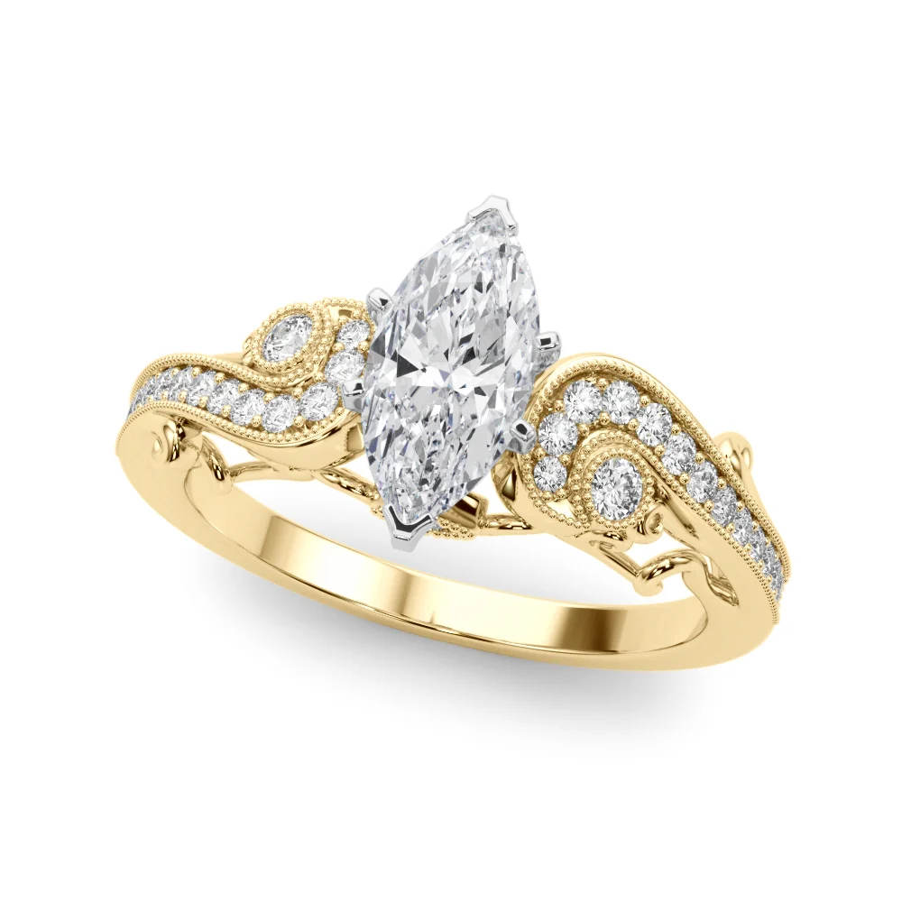 Vintage Inspired Swirling Engagement Ring - Image 89