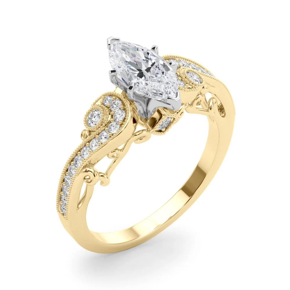 Vintage Inspired Swirling Engagement Ring - Image 92