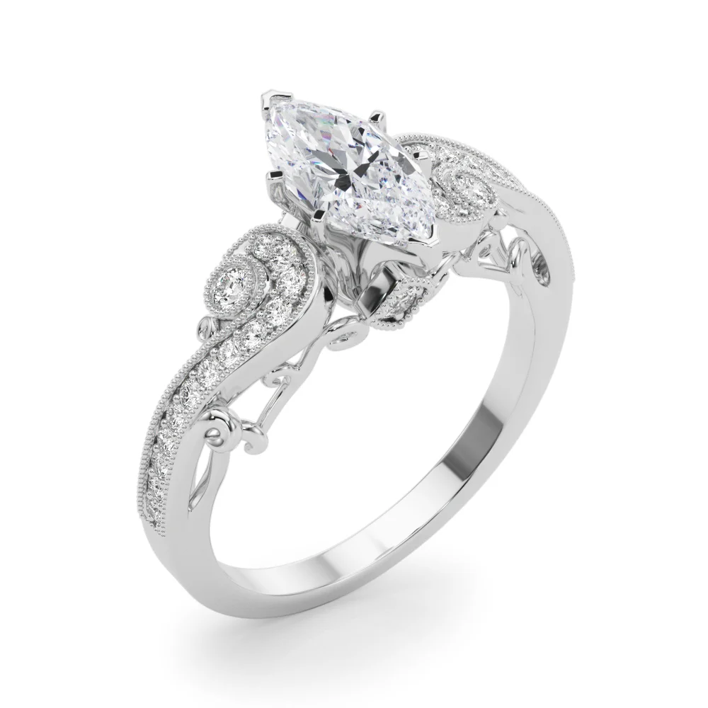 Vintage Inspired Swirling Engagement Ring - Image 88