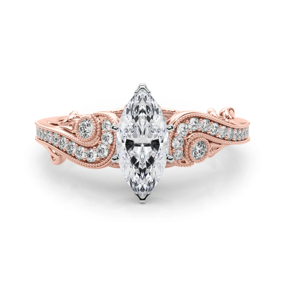 Vintage Inspired Swirling Engagement Ring - Image 95