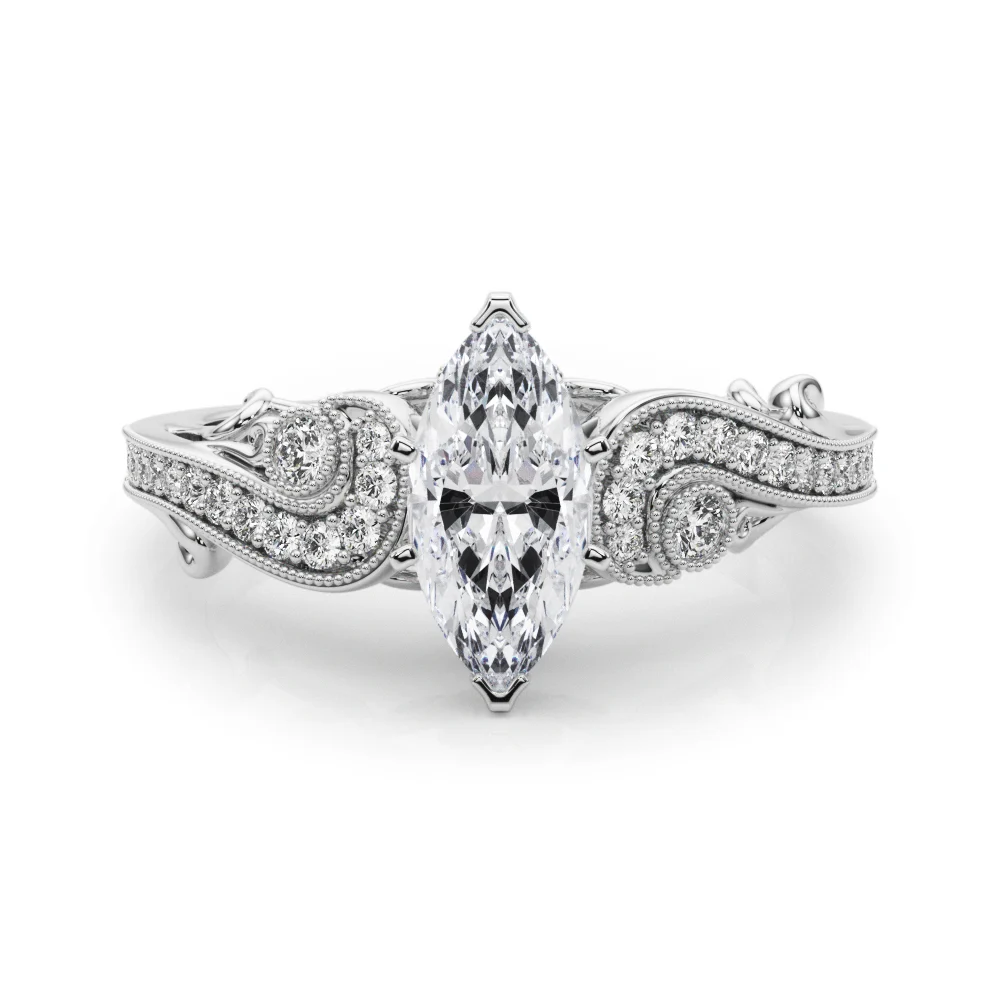 Vintage Inspired Swirling Engagement Ring - Image 87