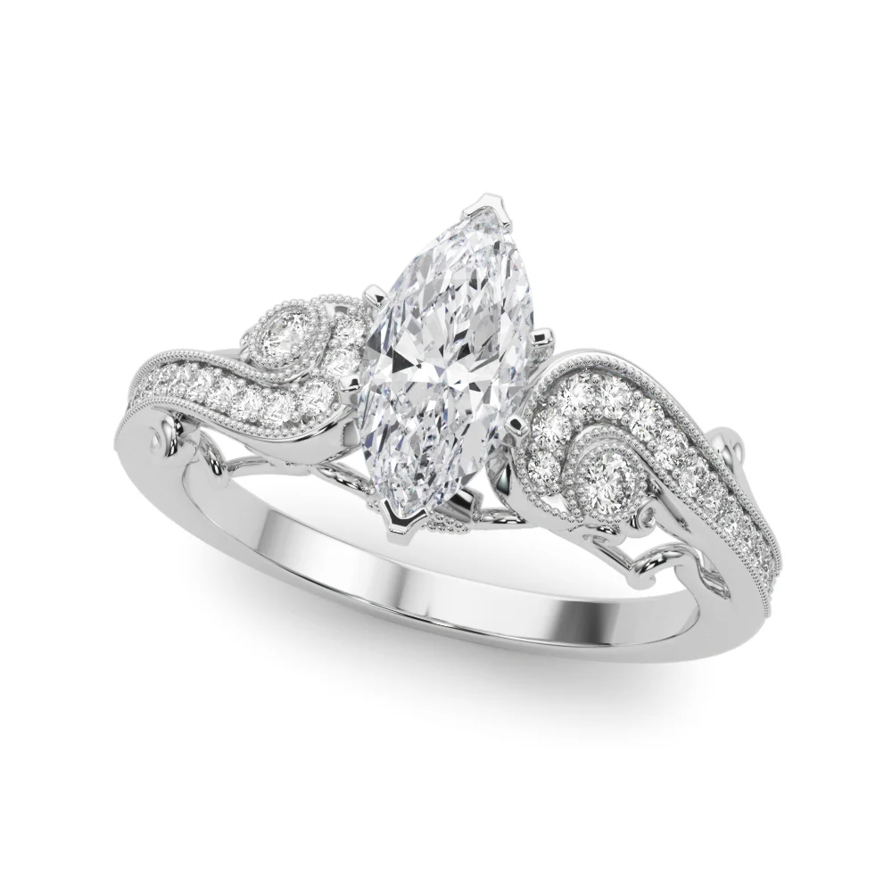 Vintage Inspired Swirling Engagement Ring - Image 85