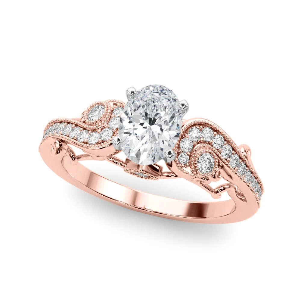 Vintage Inspired Swirling Engagement Ring - Image 45