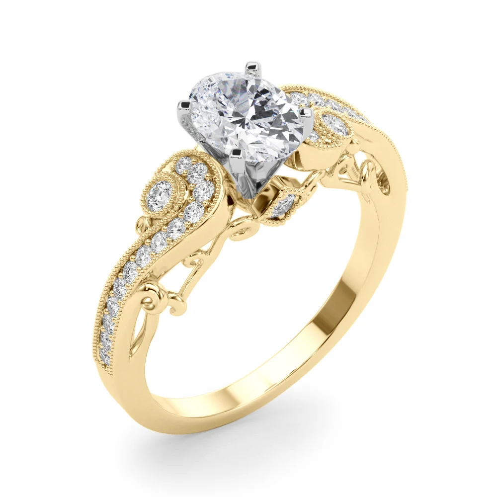 Vintage Inspired Swirling Engagement Ring - Image 44