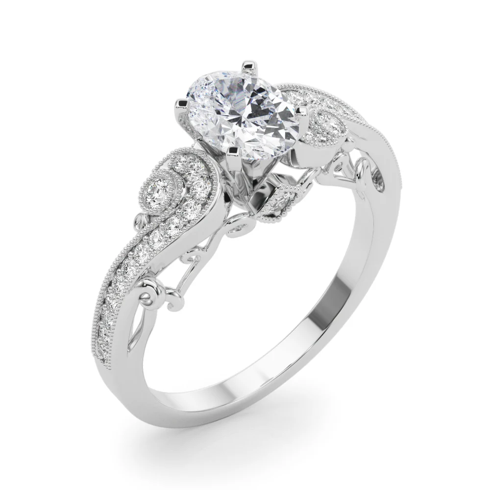 Vintage Inspired Swirling Engagement Ring - Image 40