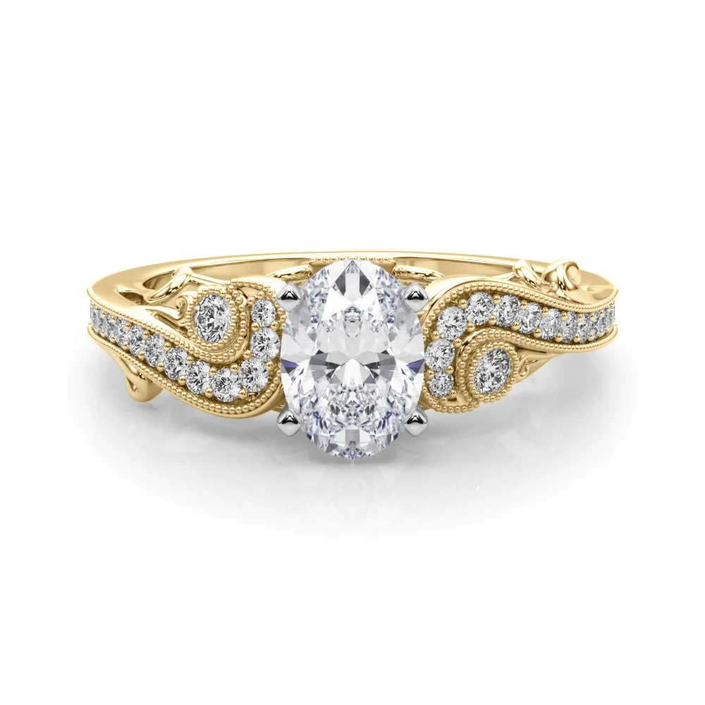 Vintage Inspired Swirling Engagement Ring - Image 43