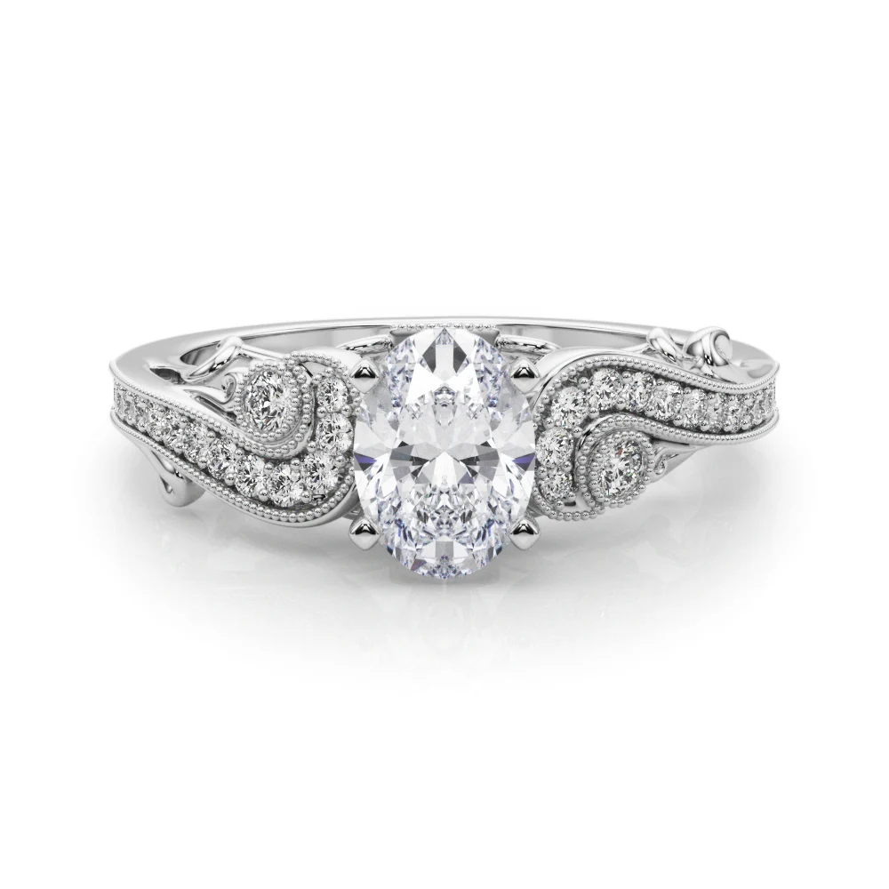 Vintage Inspired Swirling Engagement Ring - Image 39