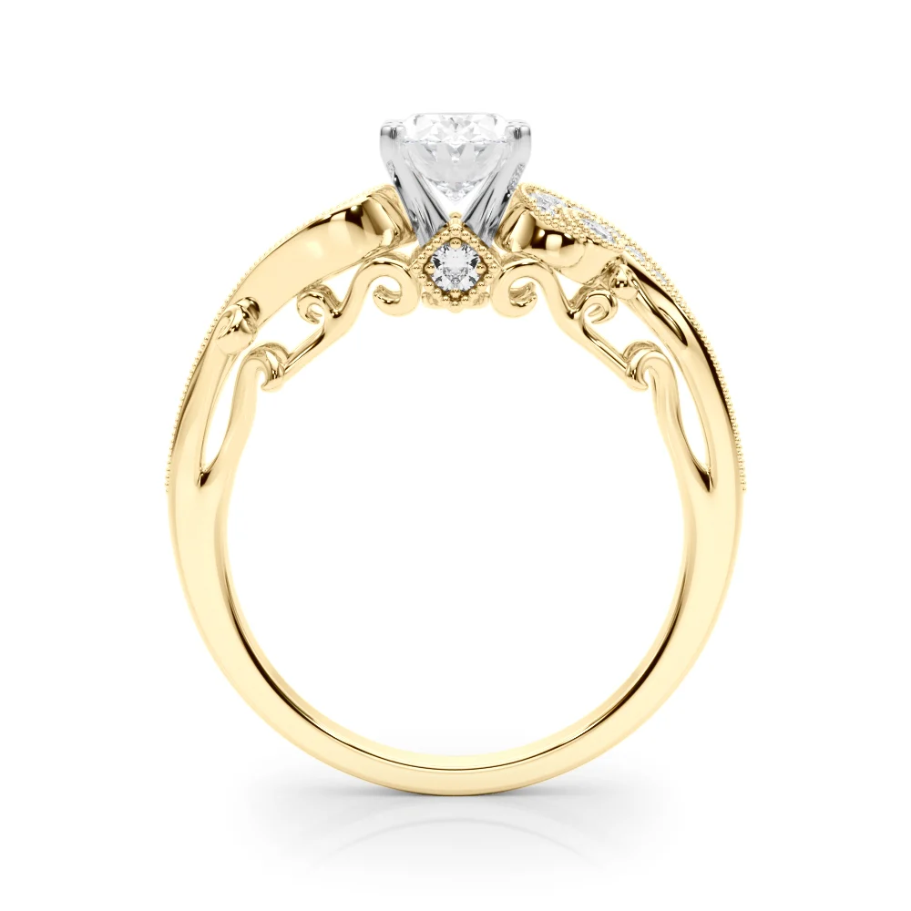 Vintage Inspired Swirling Engagement Ring - Image 42