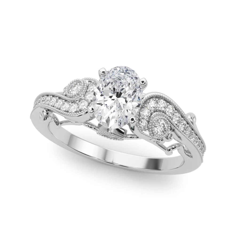 Vintage Inspired Swirling Engagement Ring - Image 37