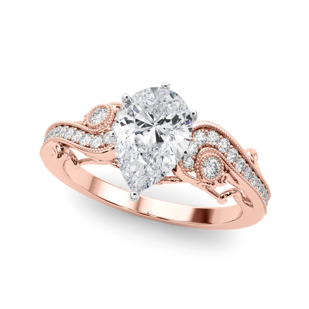 Vintage Inspired Swirling Engagement Ring - Image 81