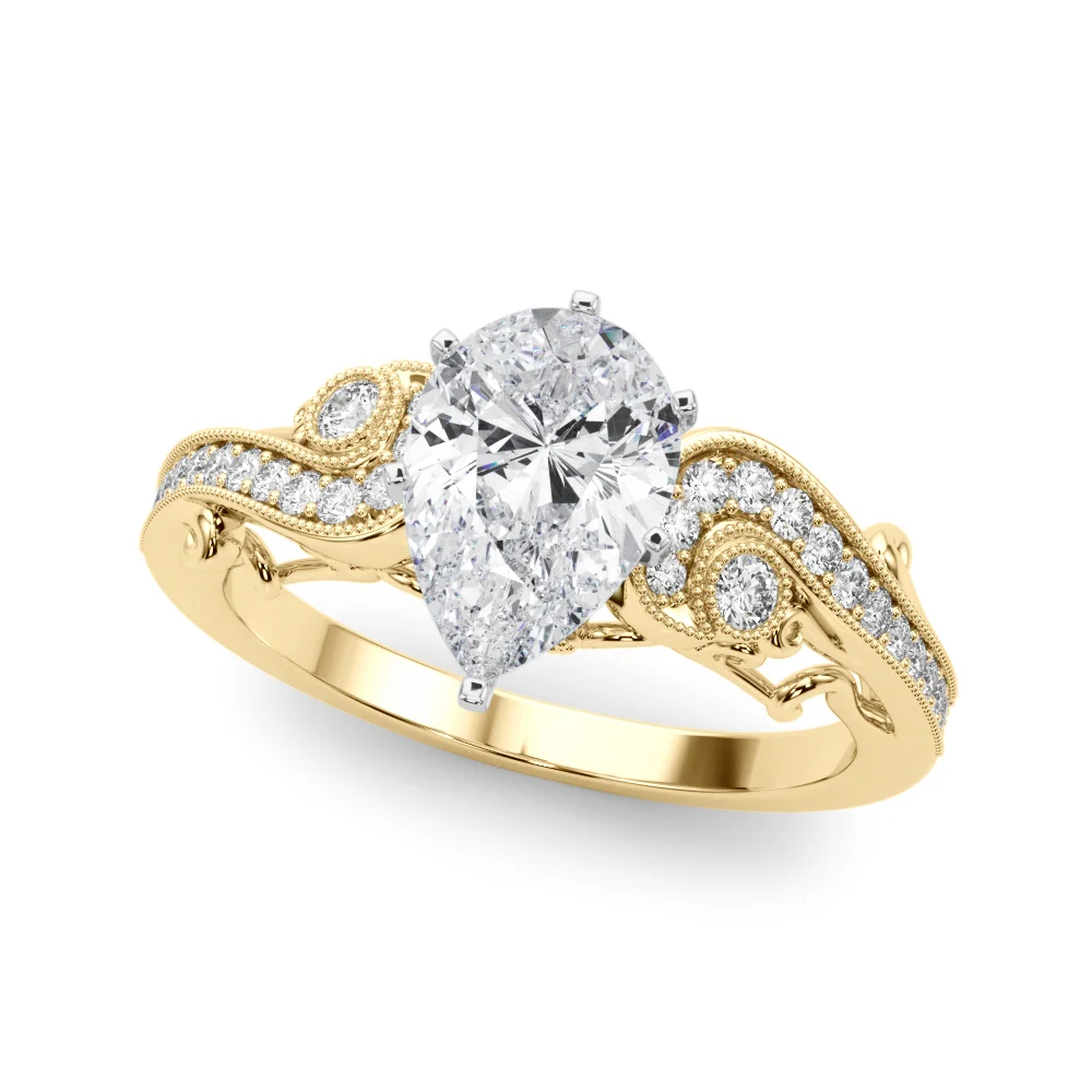 Vintage Inspired Swirling Engagement Ring - Image 77