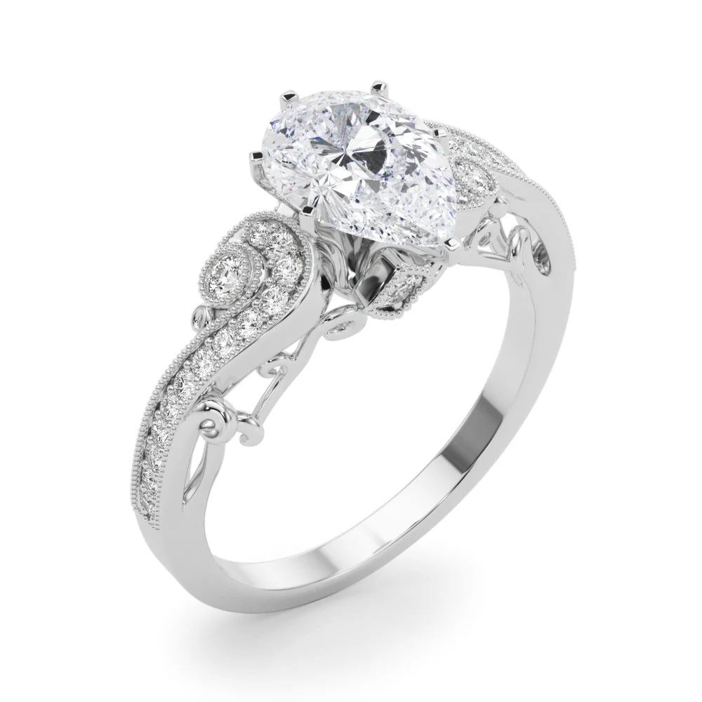 Vintage Inspired Swirling Engagement Ring - Image 76