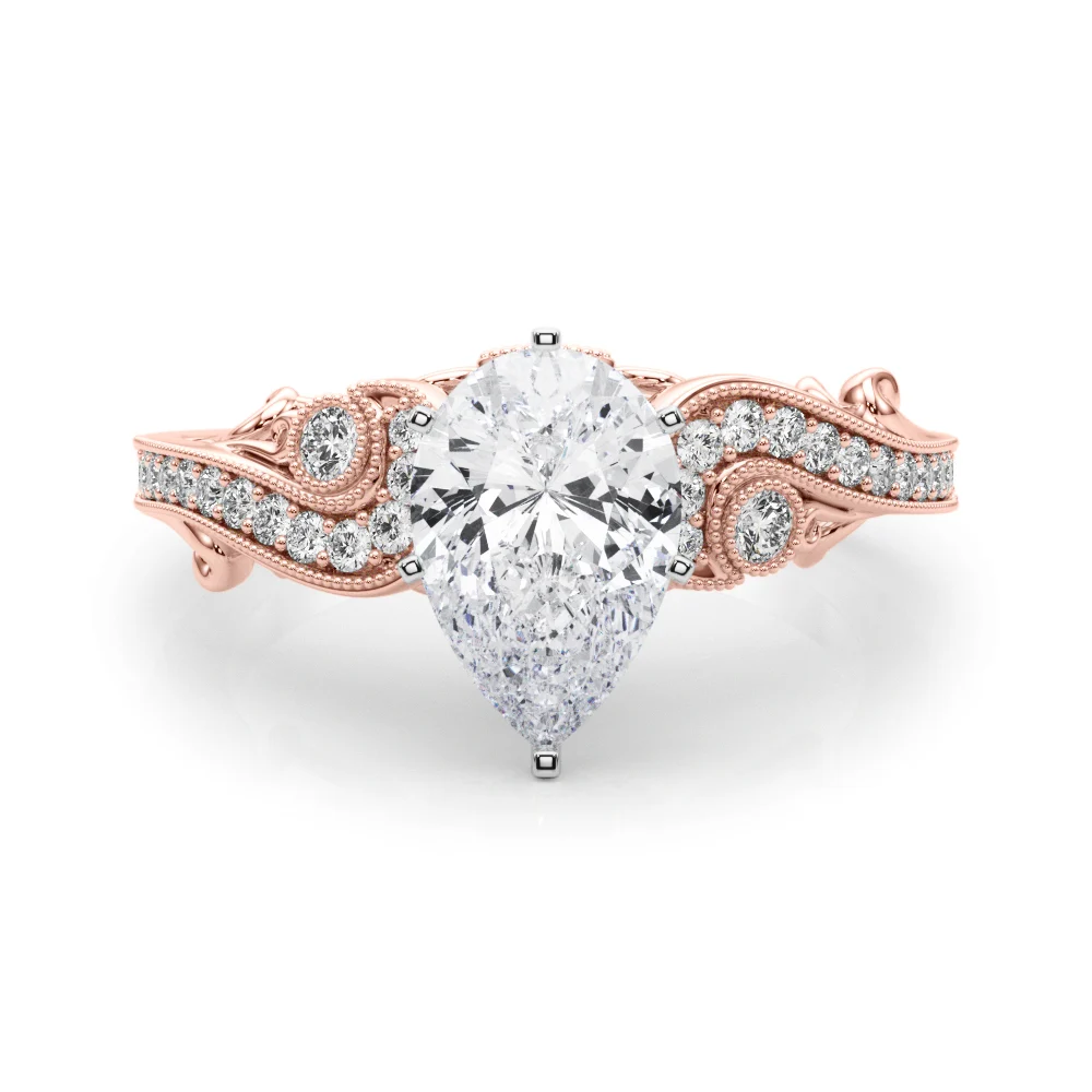 Vintage Inspired Swirling Engagement Ring - Image 83