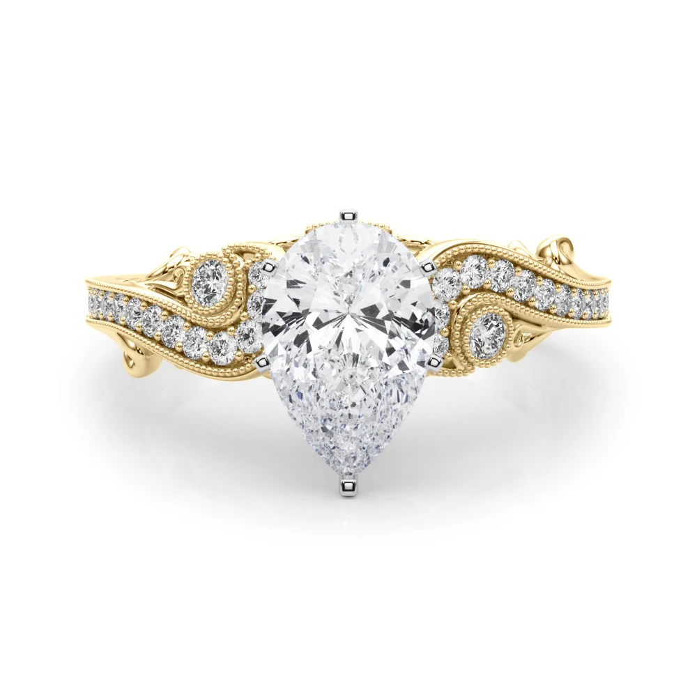 Vintage Inspired Swirling Engagement Ring - Image 79
