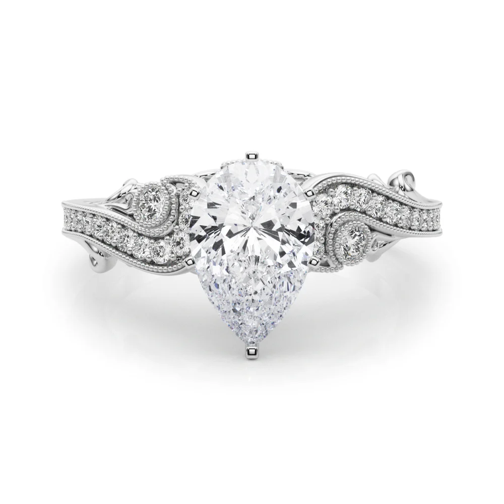 Vintage Inspired Swirling Engagement Ring - Image 75