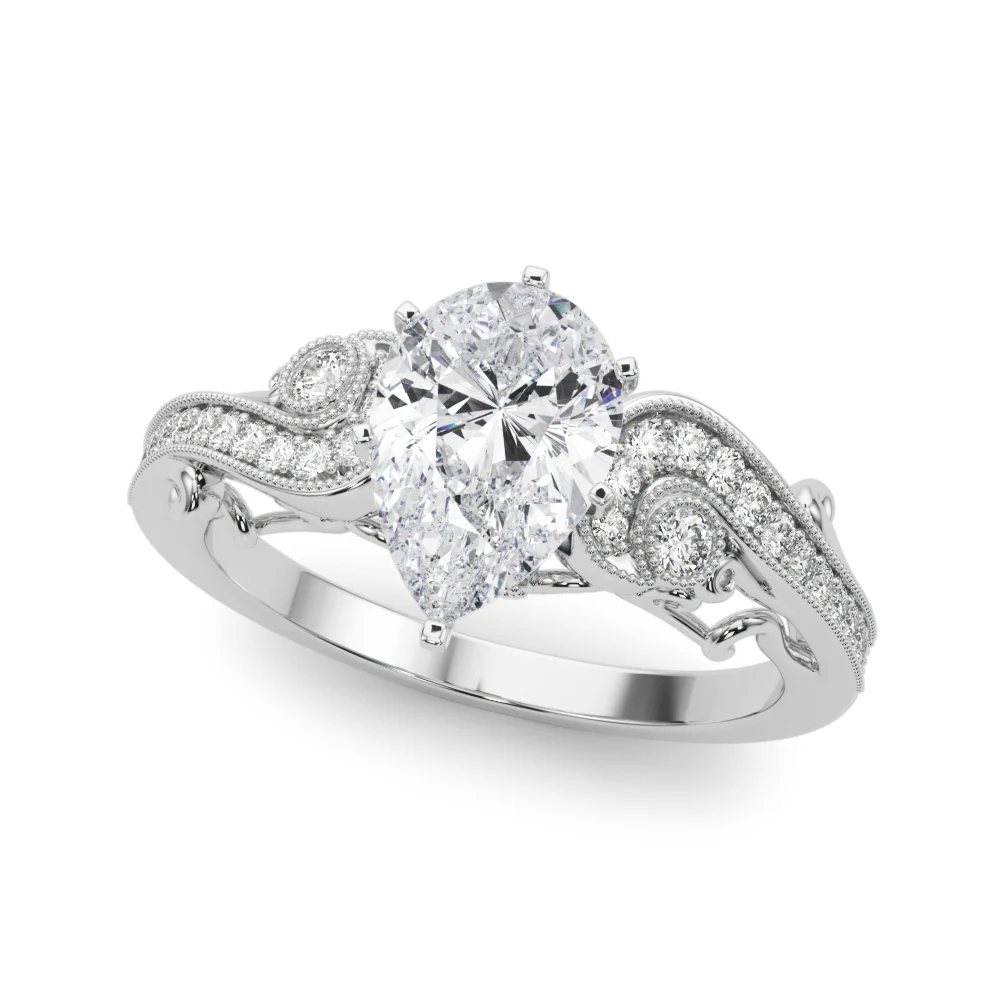 Vintage Inspired Swirling Engagement Ring - Image 73