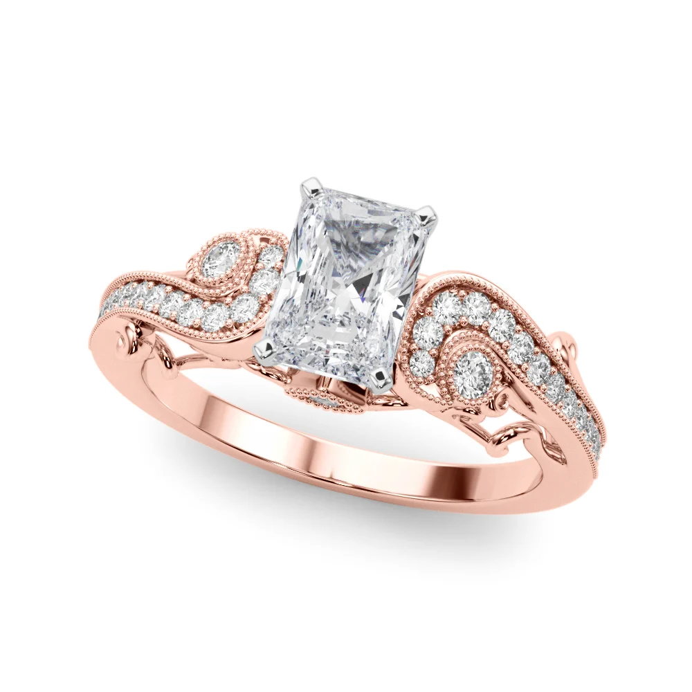 Vintage Inspired Swirling Engagement Ring - Image 33