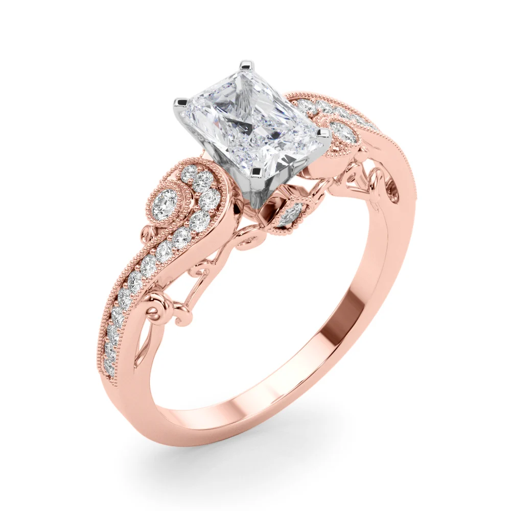 Vintage Inspired Swirling Engagement Ring - Image 36