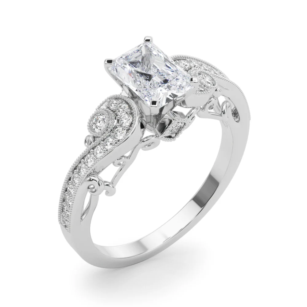 Vintage Inspired Swirling Engagement Ring - Image 28
