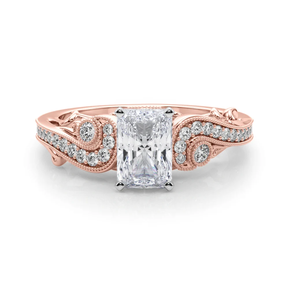 Vintage Inspired Swirling Engagement Ring - Image 35