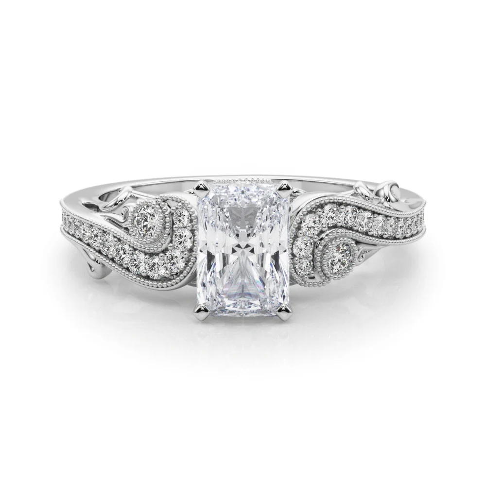 Vintage Inspired Swirling Engagement Ring - Image 27