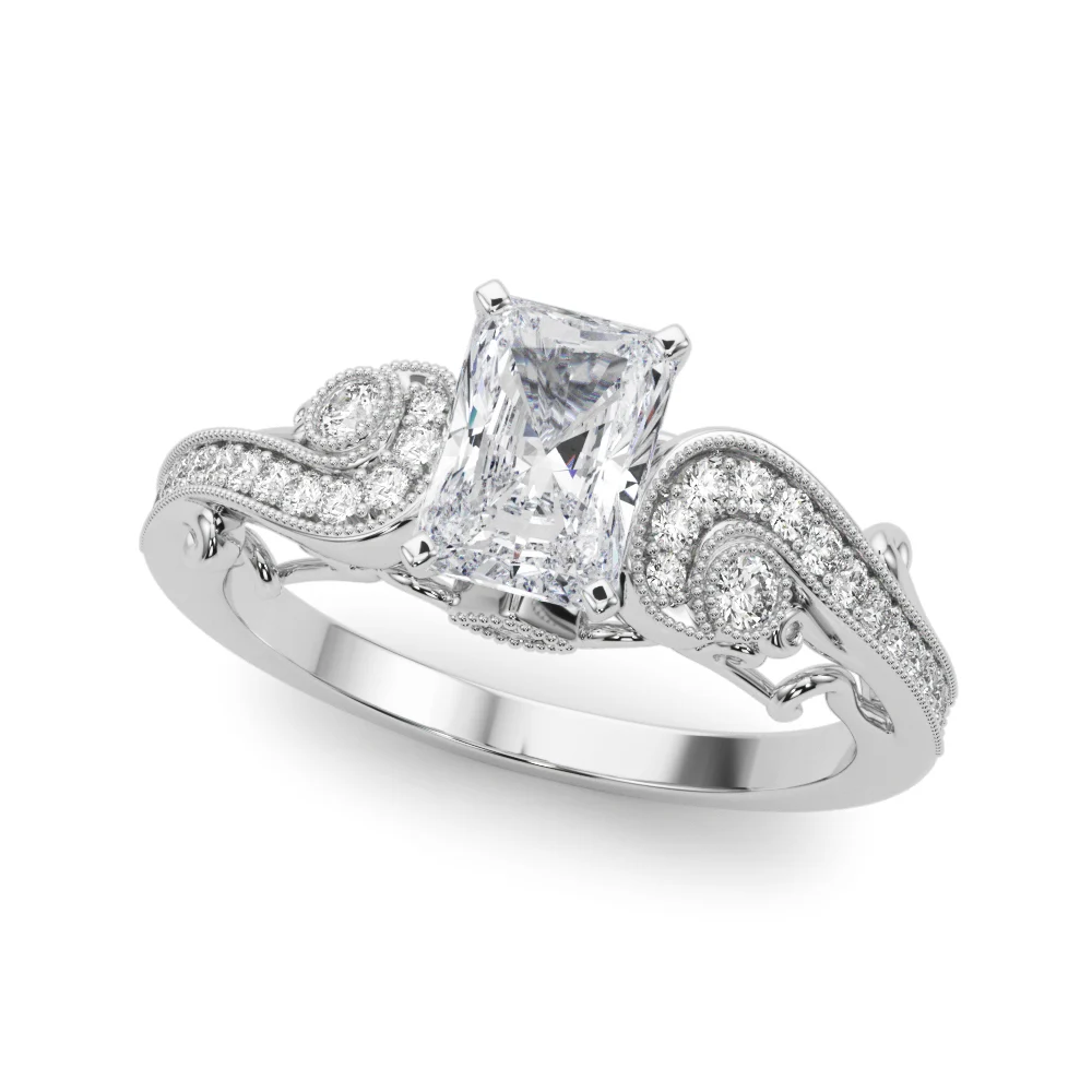 Vintage Inspired Swirling Engagement Ring - Image 25