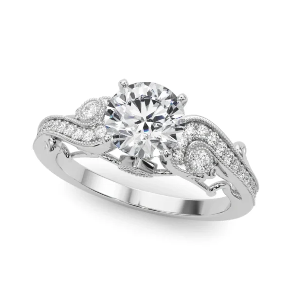 Vintage Inspired Swirling Engagement Ring