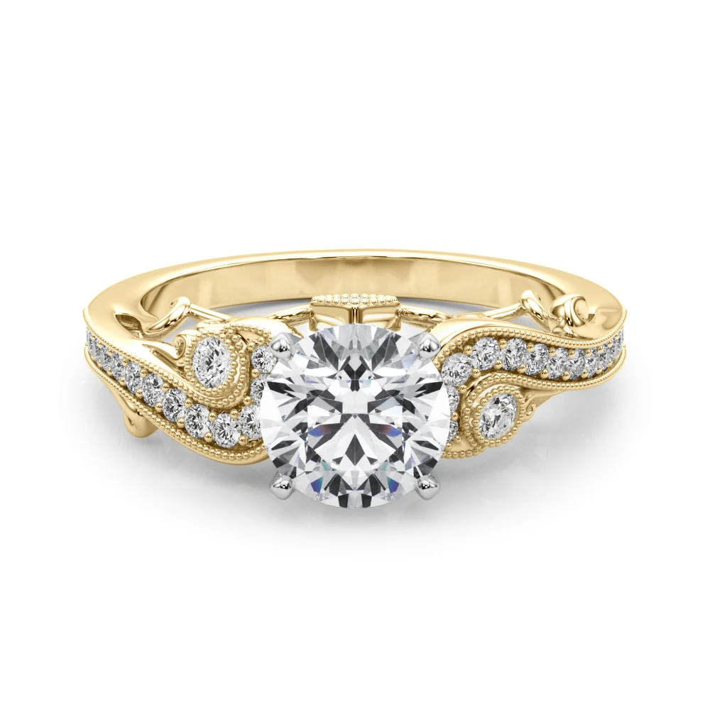 Vintage Inspired Swirling Engagement Ring - Image 7