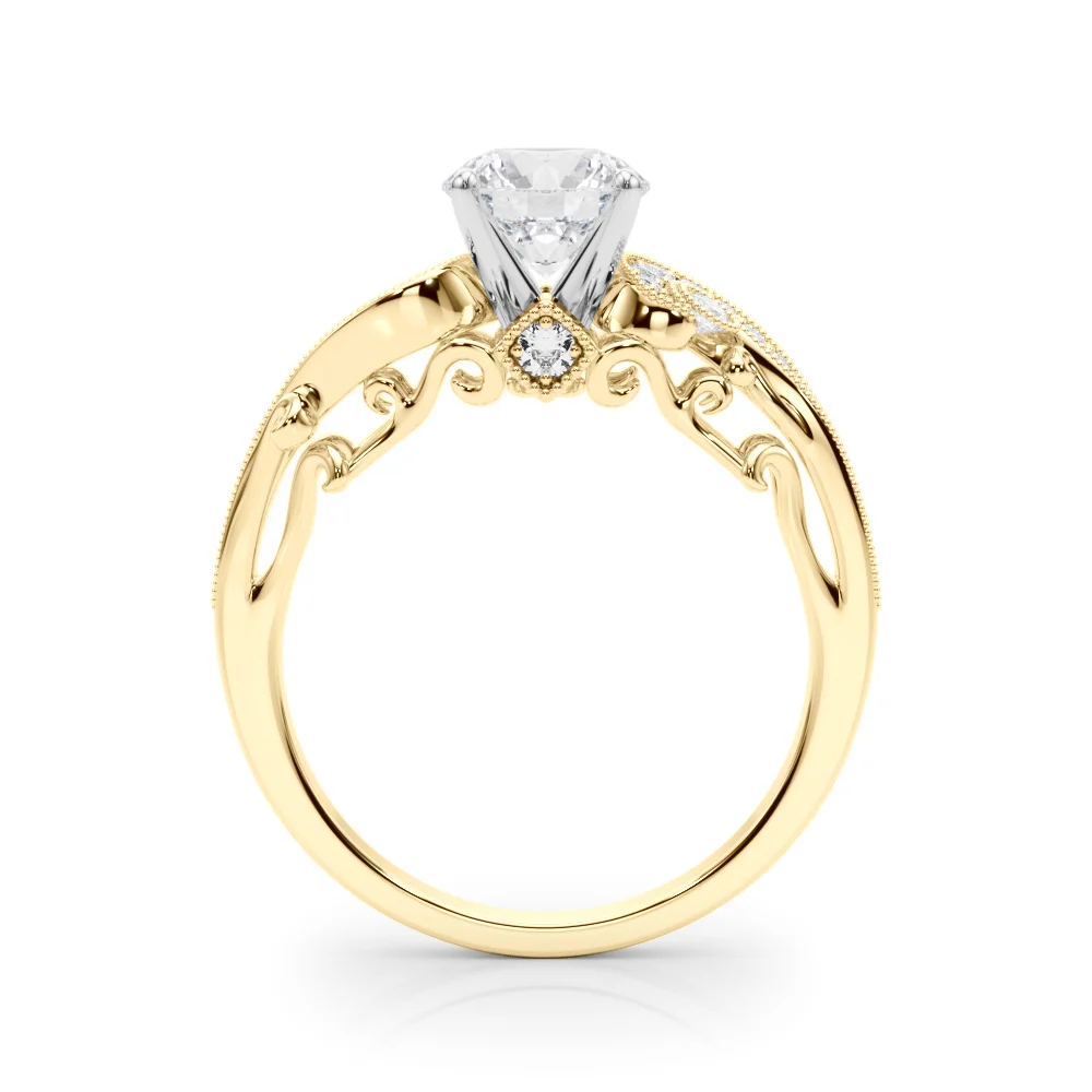 Vintage Inspired Swirling Engagement Ring - Image 6