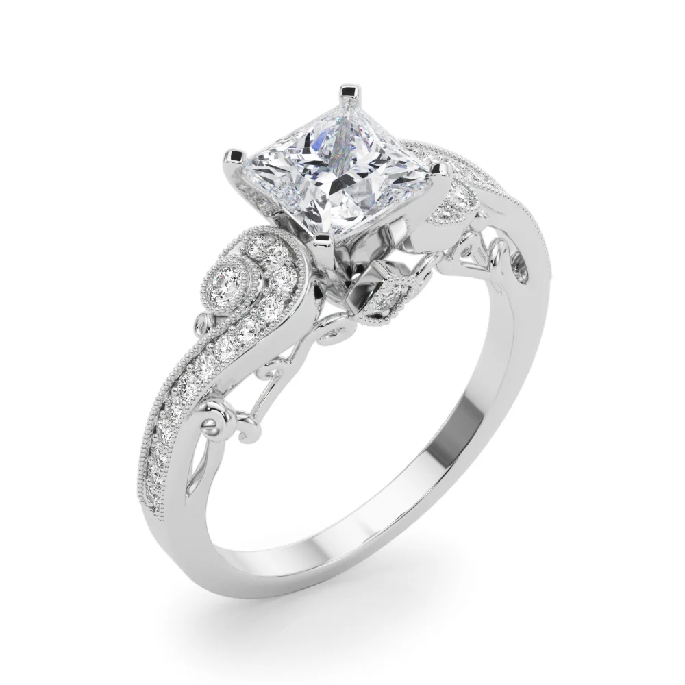 Vintage Inspired Swirling Engagement Ring - Image 64