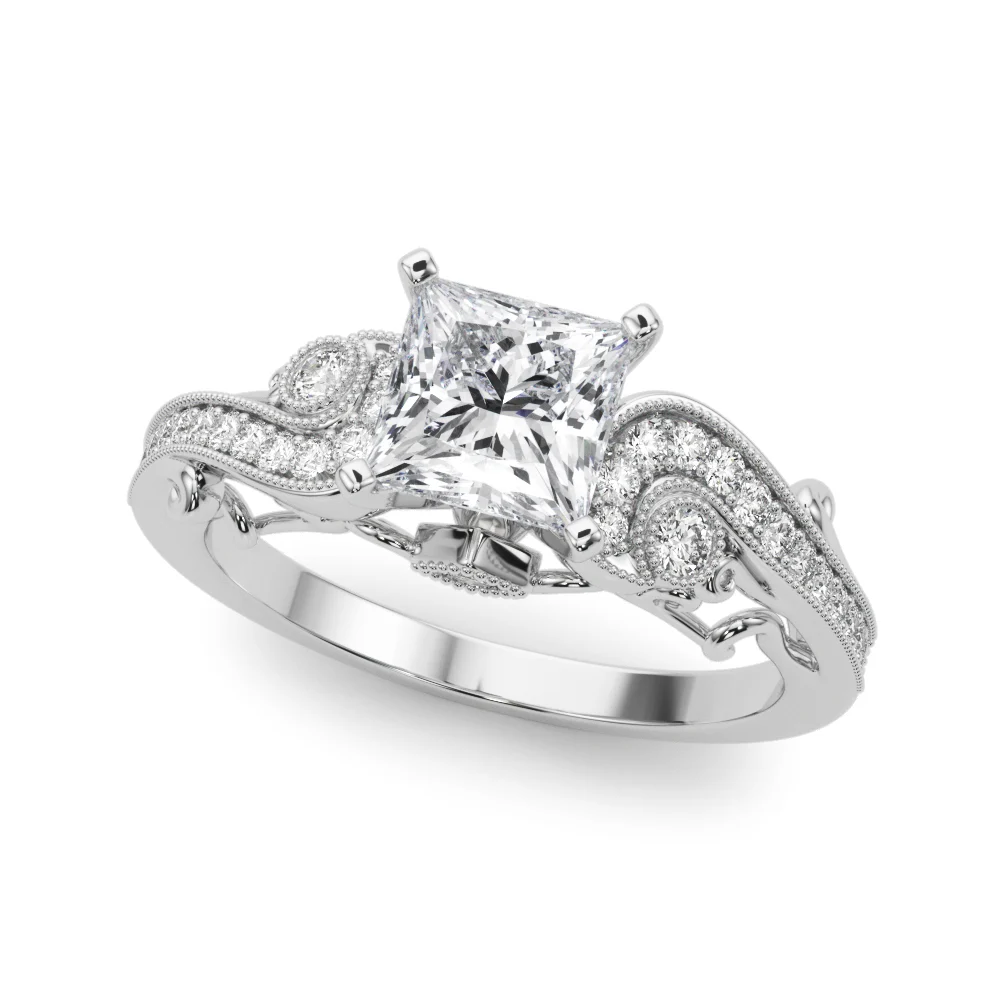 Vintage Inspired Swirling Engagement Ring - Image 61
