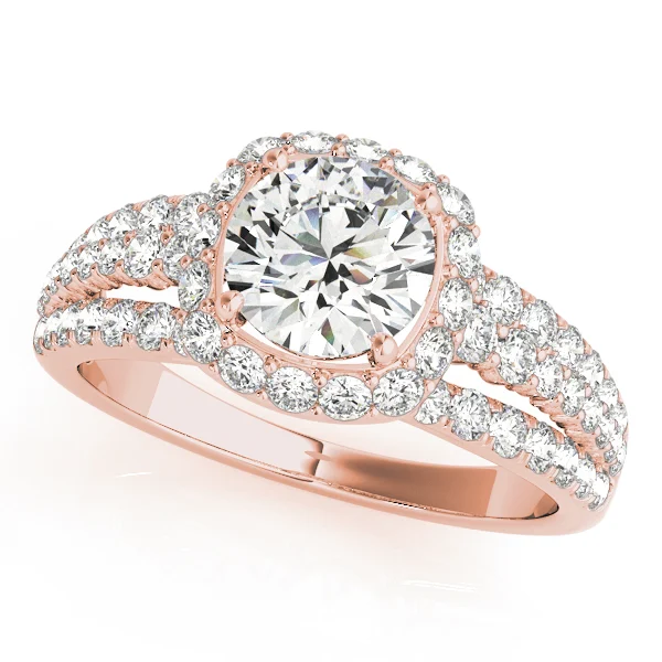 Multirow Halo Engagement Ring - Image 7