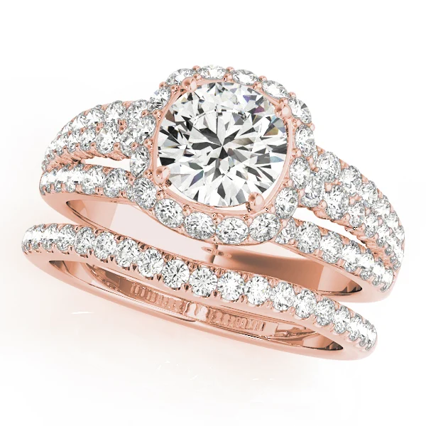 Multirow Halo Engagement Ring - Image 9