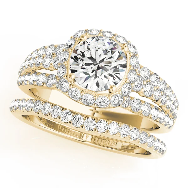 Multirow Halo Engagement Ring - Image 6
