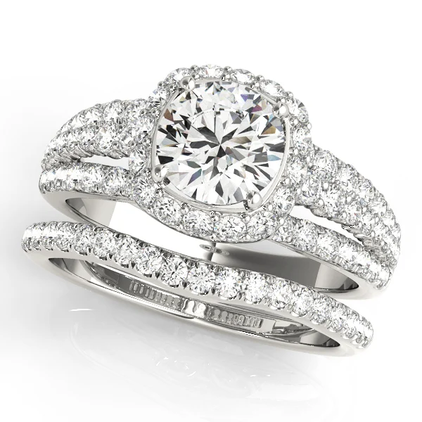 Multirow Halo Engagement Ring - Image 3