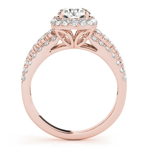 Multirow Halo Engagement Ring - Image 8