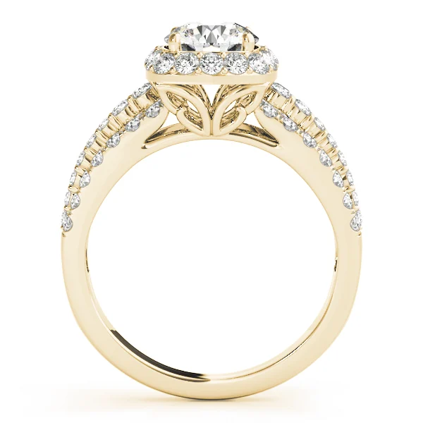 Multirow Halo Engagement Ring - Image 5
