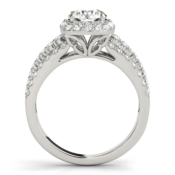 Multirow Halo Engagement Ring - Image 2
