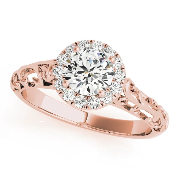 Vintage Filigree Halo Engagement Rings - Image 9