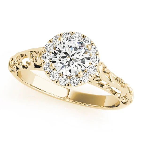 Vintage Filigree Halo Engagement Rings - Image 5