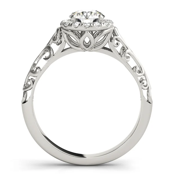Vintage Filigree Halo Engagement Rings - Image 2