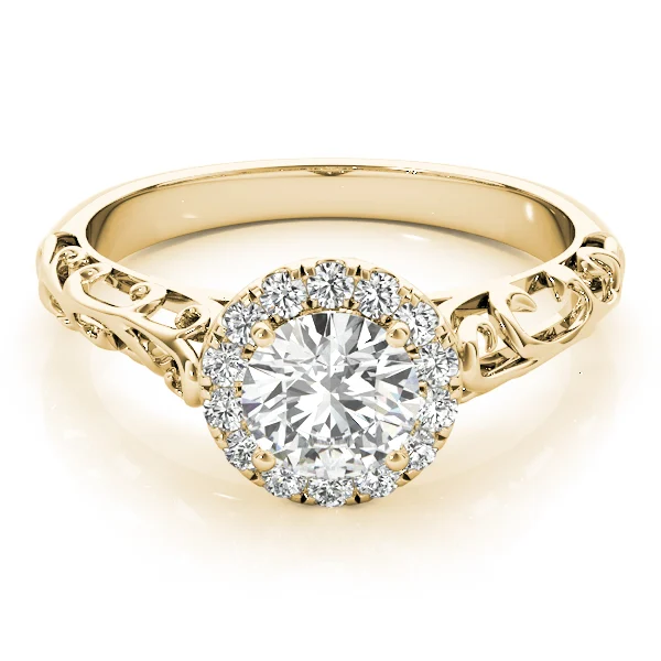 Vintage Filigree Halo Engagement Rings - Image 8
