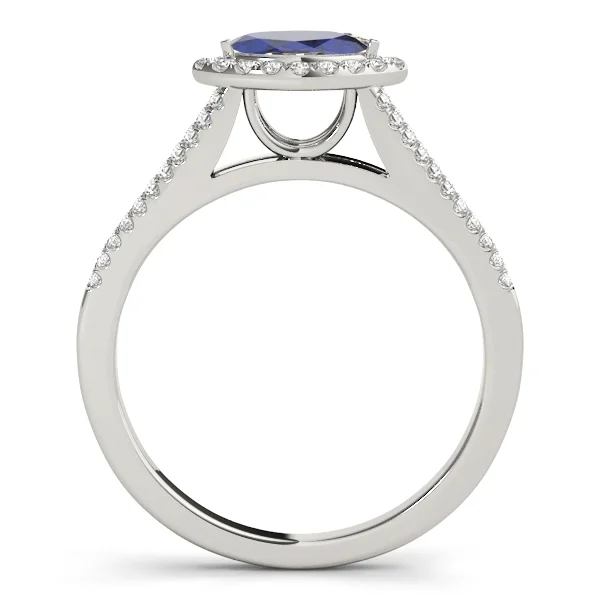 Multirow Marquise Halo Engagement Rings - Image 11