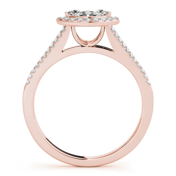 Multirow Marquise Halo Engagement Rings - Image 8