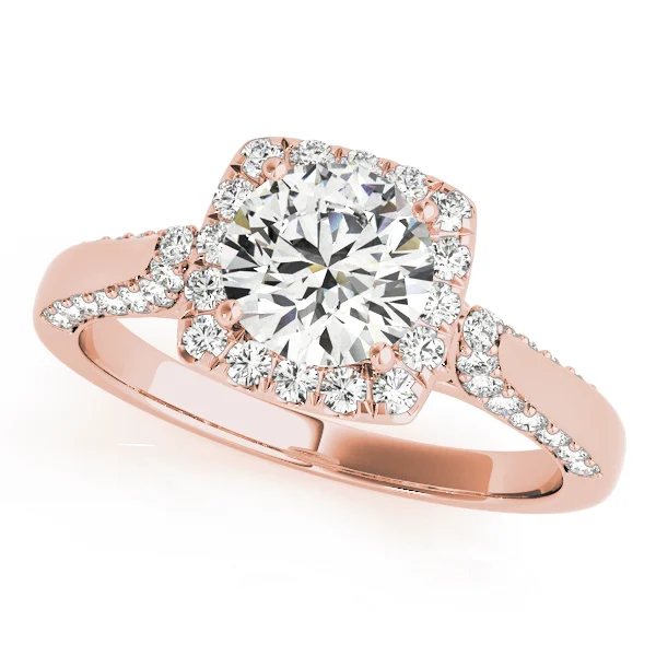 Solitaire Halo Engagement Rings - Image 7