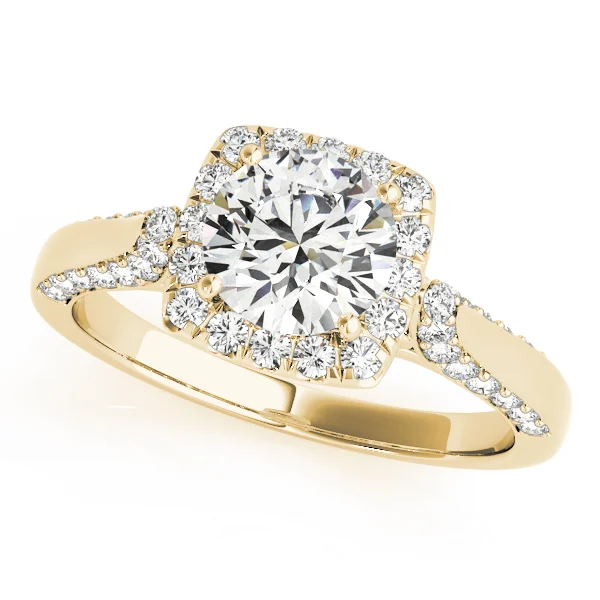 Solitaire Halo Engagement Rings - Image 4