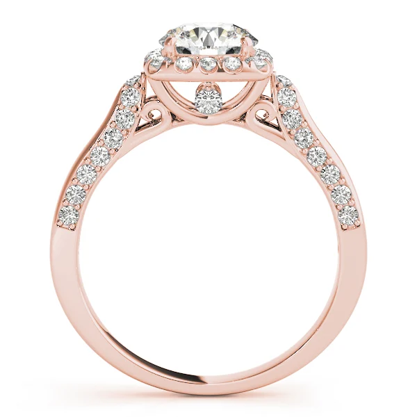 Solitaire Halo Engagement Rings - Image 8