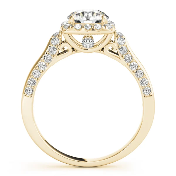 Solitaire Halo Engagement Rings - Image 5